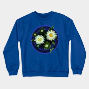 White asters Crewneck Sweatshirt